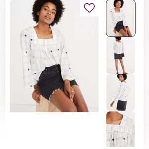 Madewell Small Button Front Top